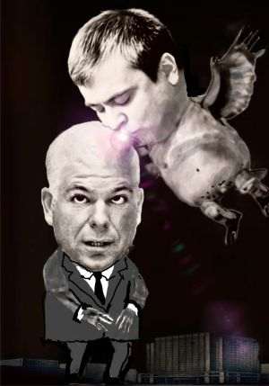 Cranes feeding on Drăgoi's buba. Illustration by MAKE